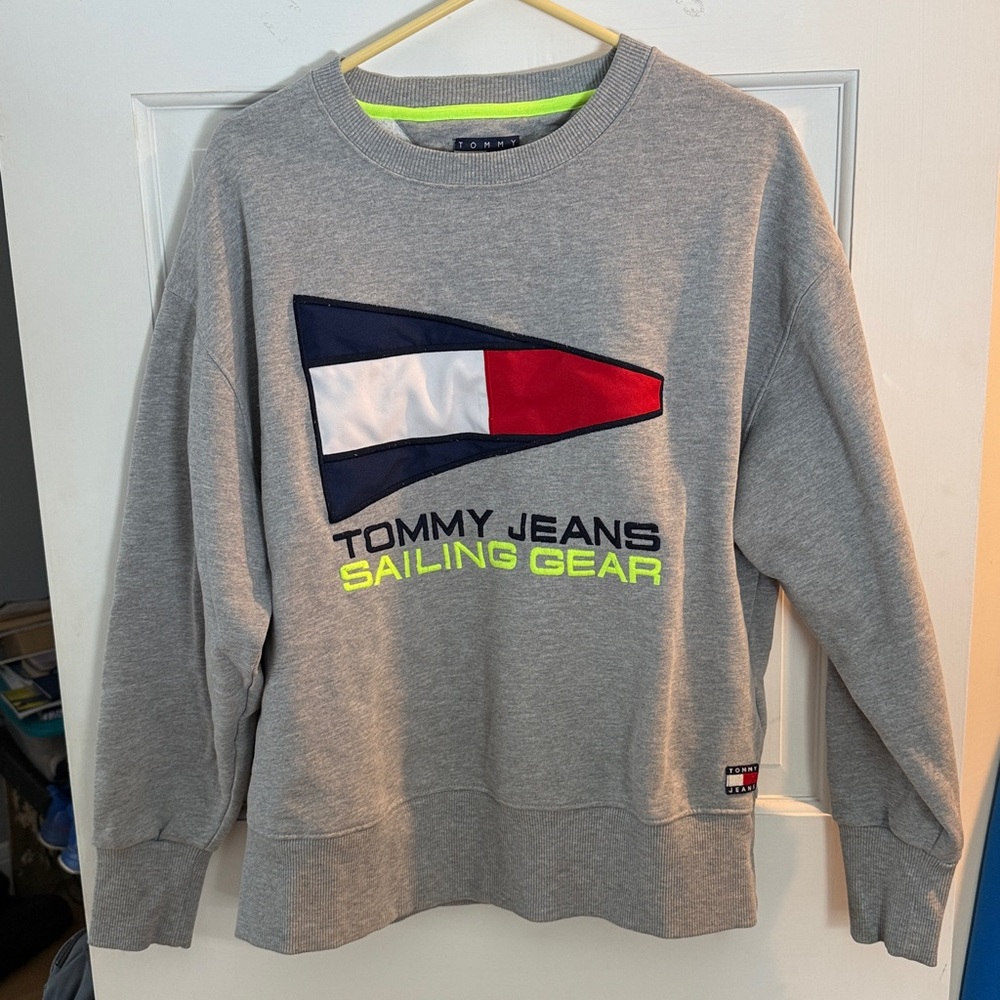 Tommy Hilfiger Sailing Gear Sweatshirt Large Crew Neck